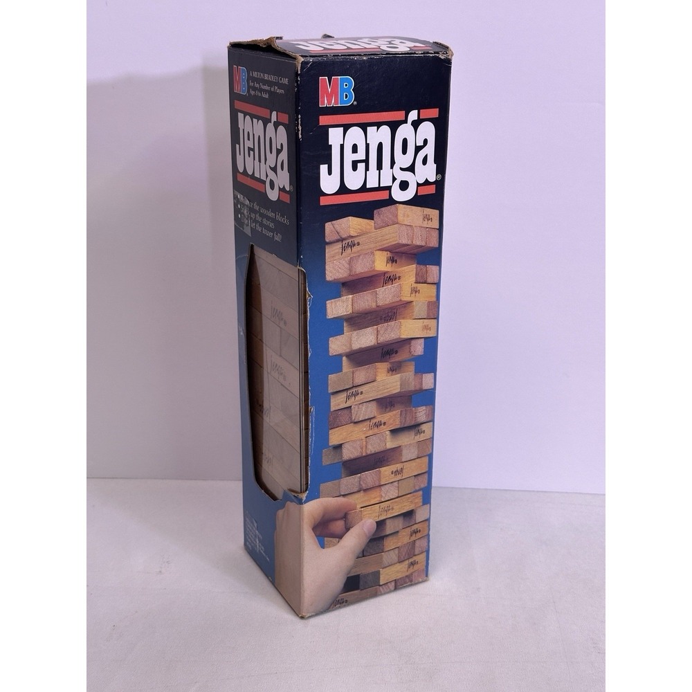 Original Vintage 1986 Jenga Game By Milton Bradley Made In USA